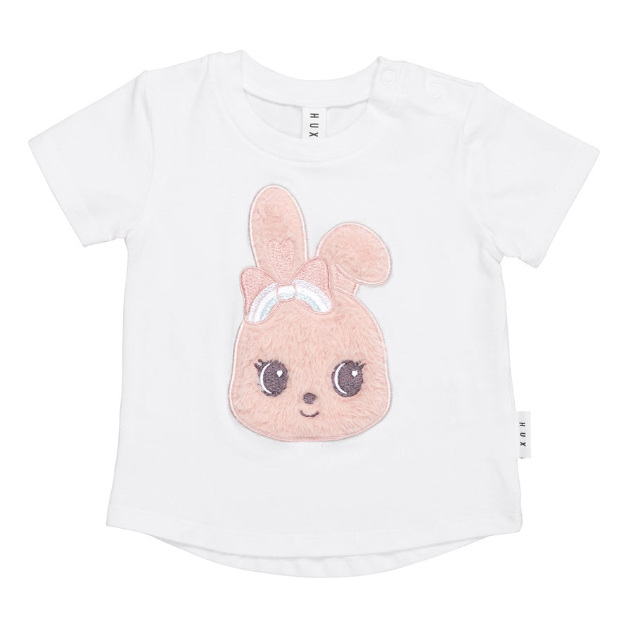 Huxbaby Fur Bunny T-Shirt - White