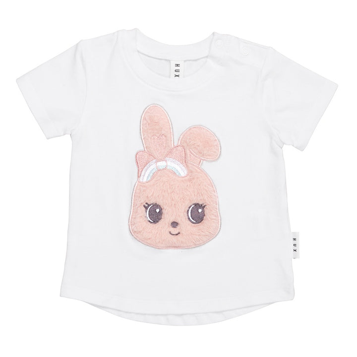 Huxbaby Fur Bunny T-Shirt - White