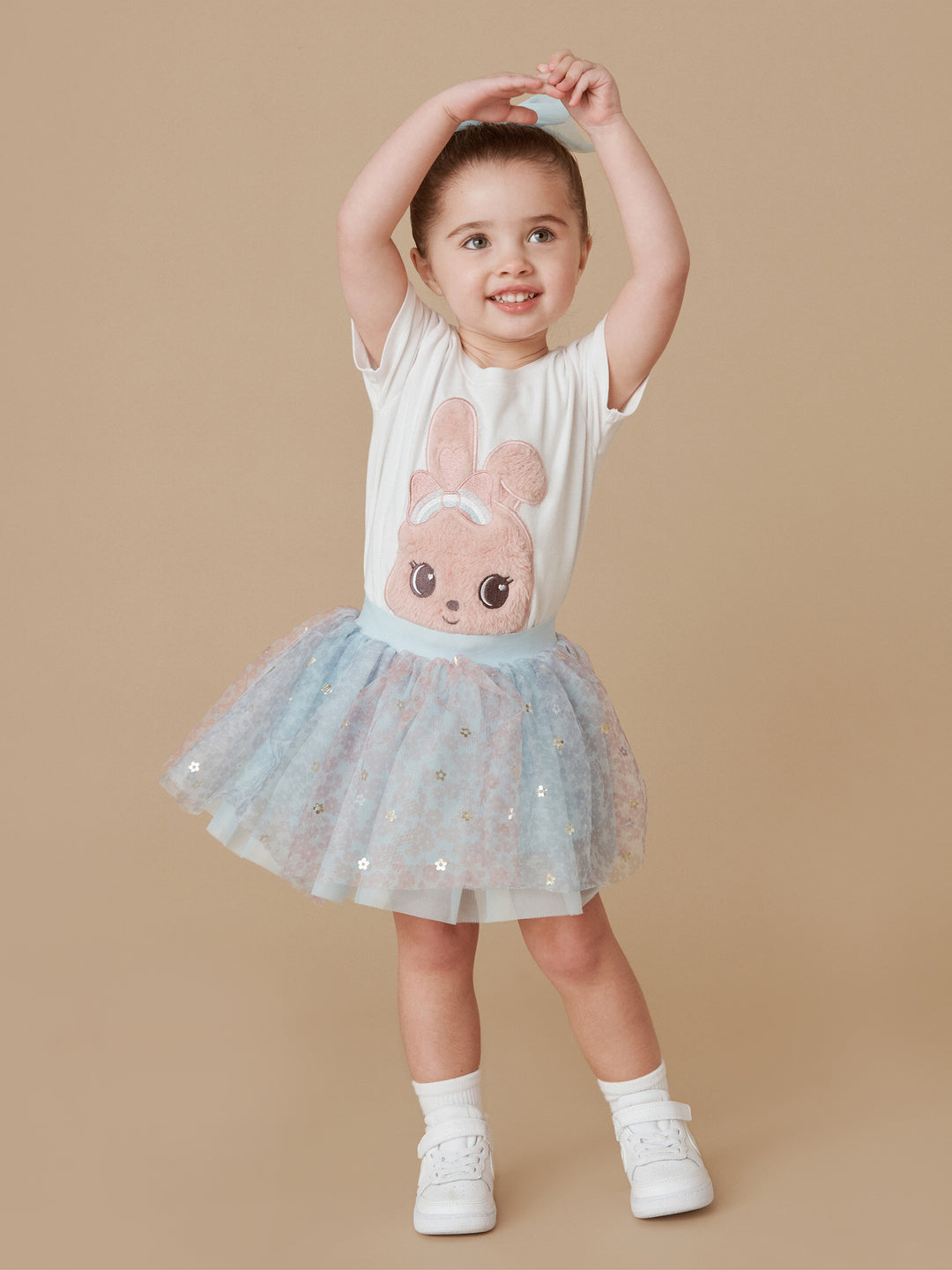 Huxbaby Fur Bunny T-Shirt - White