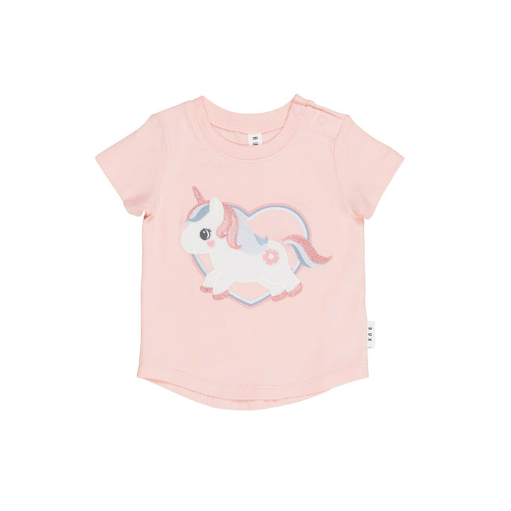 Huxbaby Unicorn Heart T-Shirt - Pink Pearl