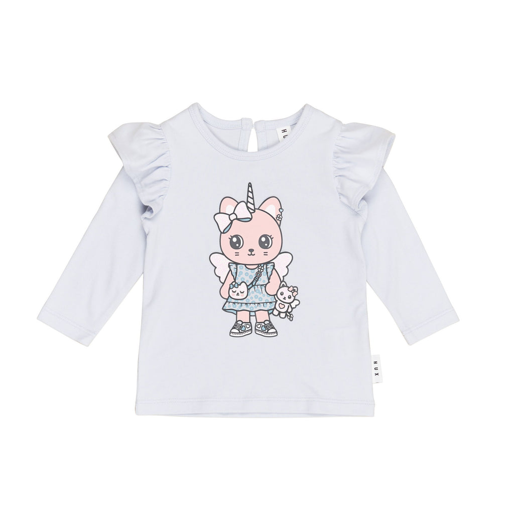 Glitter Caticorn Frill Top - Frozen