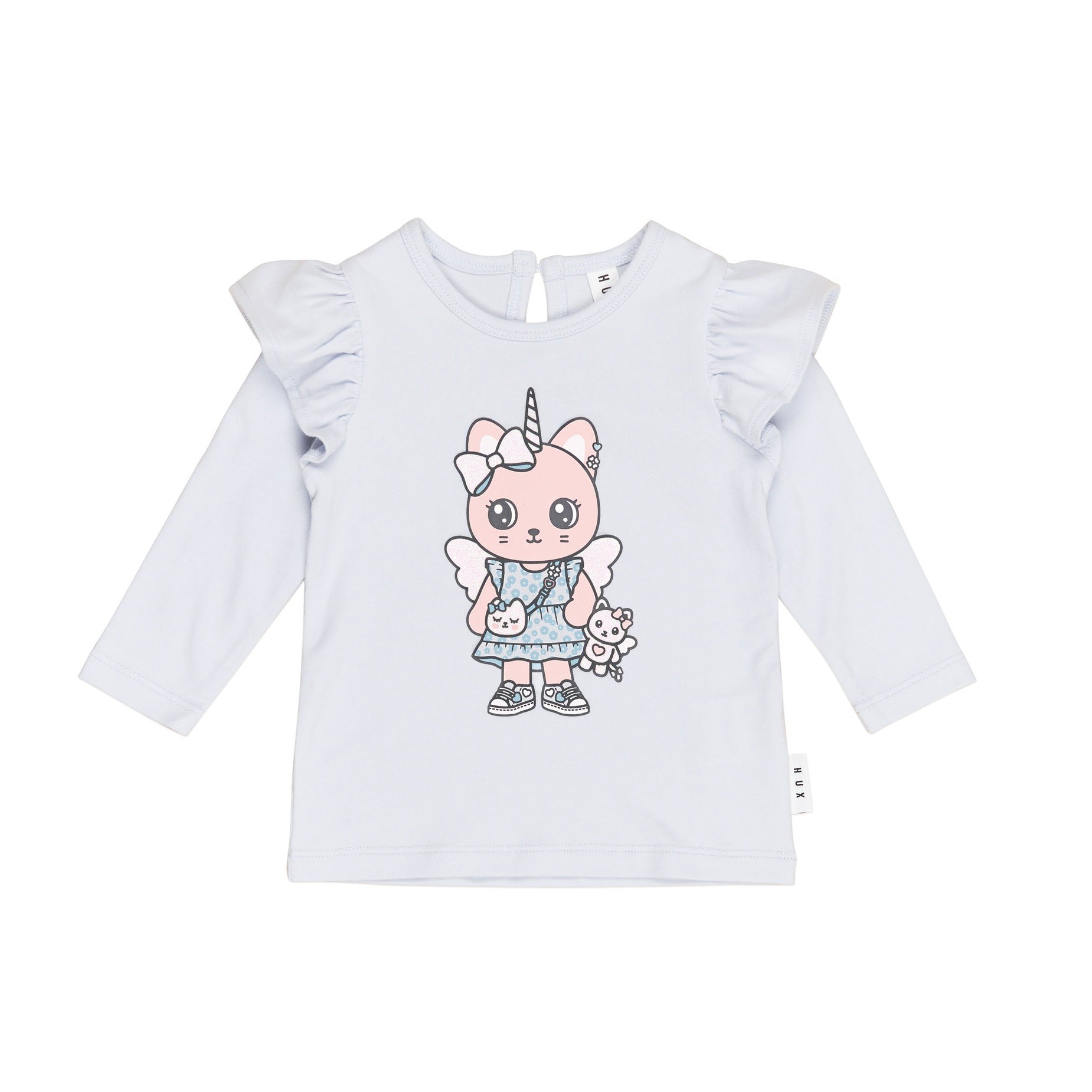 Glitter Caticorn Frill Top - Frozen