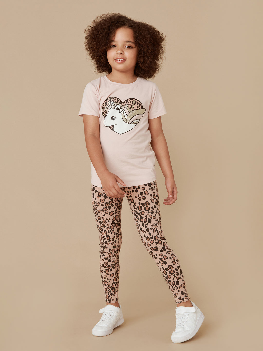Huxbaby Unicorn Heart T-Shirt Rose