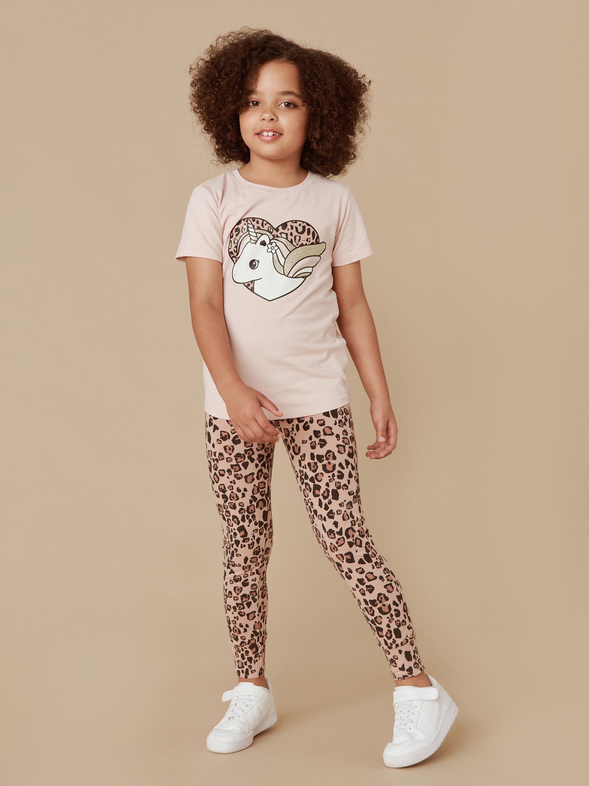 Huxbaby Unicorn Heart T-Shirt Rose