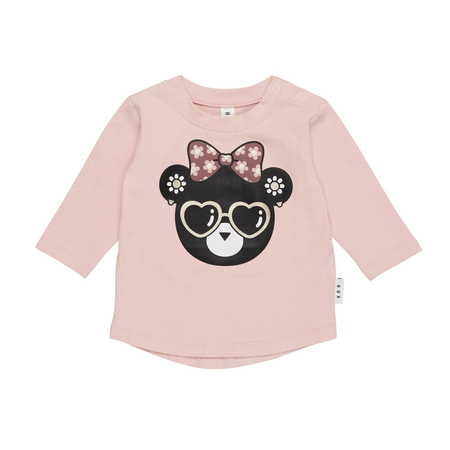 Huxbaby Flower Hux Bear Top - Rosebud