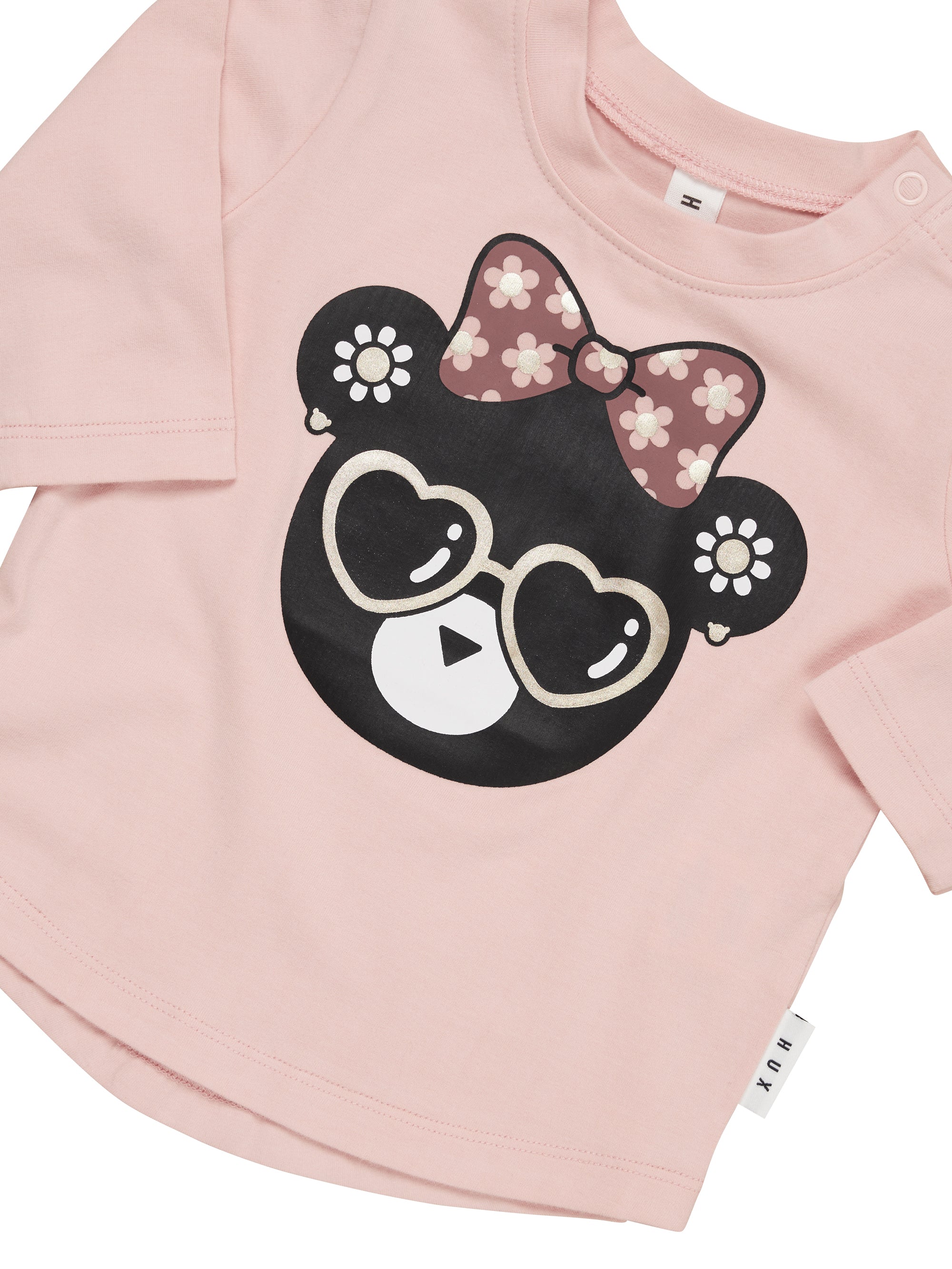 Huxbaby Flower Hux Bear Top - Rosebud