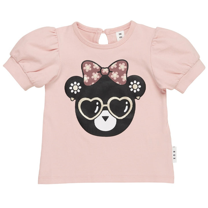 Huxbaby Flower Hux Bear Puff T-Shirt Rosebud