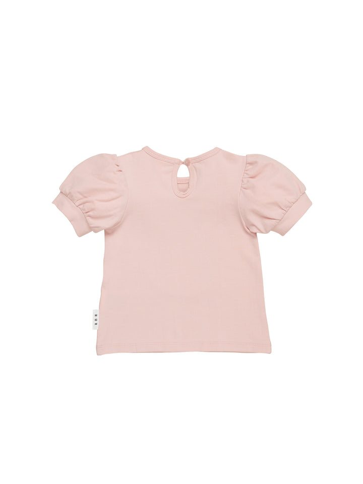 Huxbaby Flower Hux Bear Puff T-Shirt Rosebud