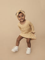 Huxbaby AW22 Drop 1 Mushroom Rib Headband - Golden