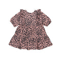 Huxbaby AW22 Drop 1 Leopard Zoe Dress - Dusty Rose