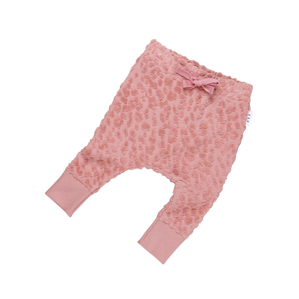 Huxbaby AW22 Drop 1 Terry Drop Crotch Pant - Dusty Rose