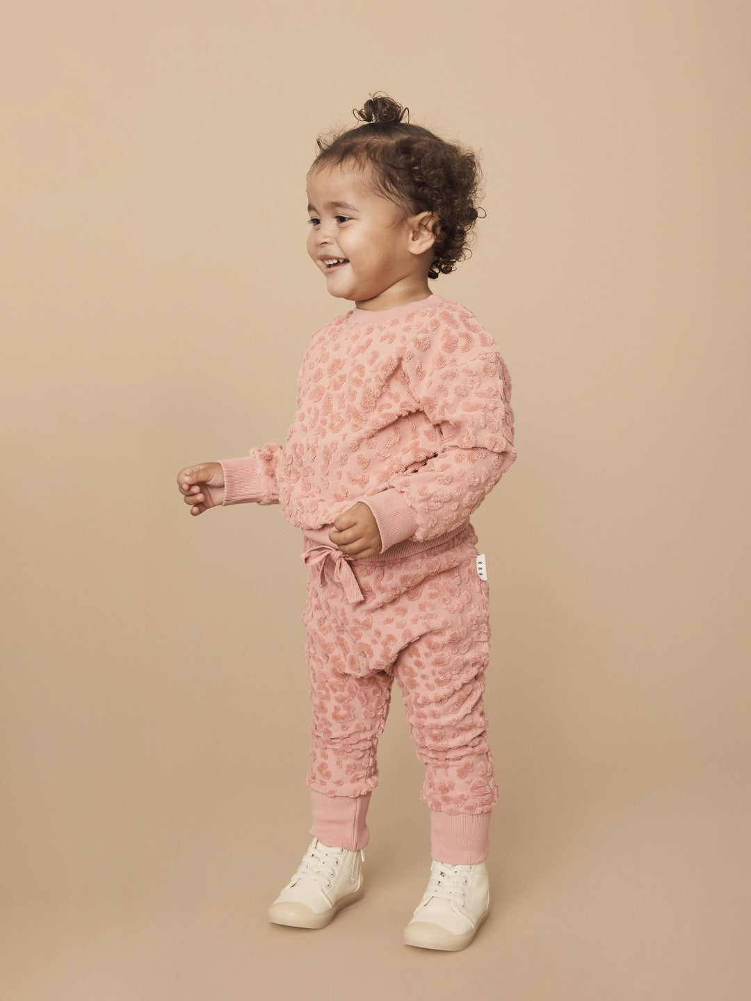 Huxbaby AW22 Drop 1 Terry Drop Crotch Pant - Dusty Rose