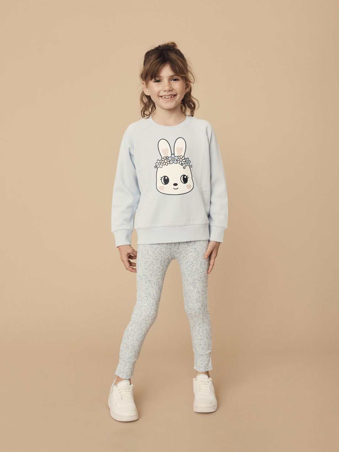 Huxbaby AW22 Drop 1 Floral Bunnies Legging - Frozen