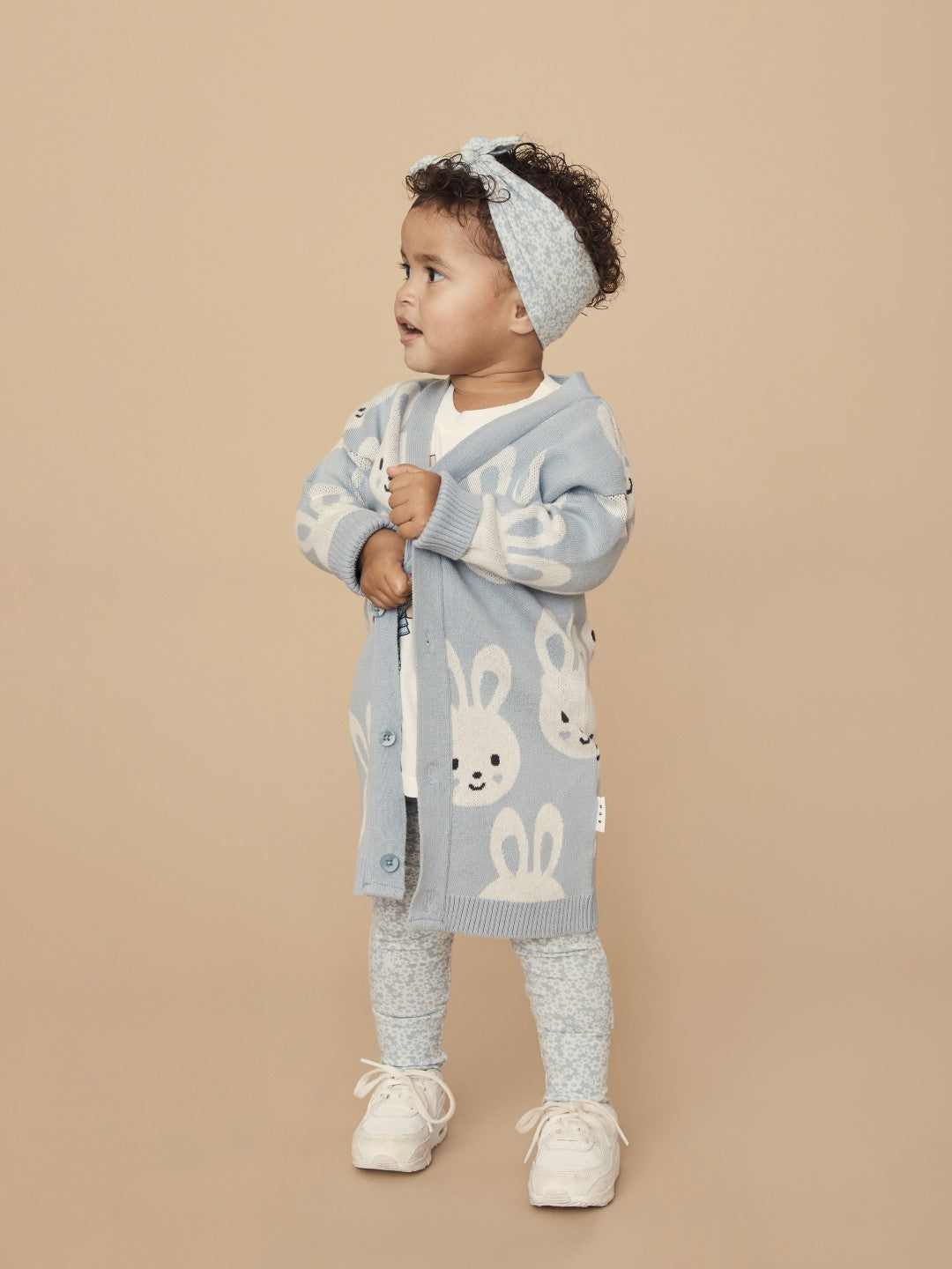 Huxbaby AW22 Drop 1 Floral Bunnies Legging - Frozen