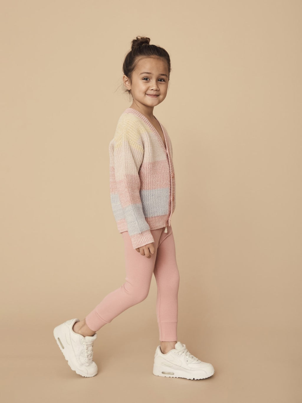Huxbaby AW22 Drop 1 Rib Legging - Dusty Rose