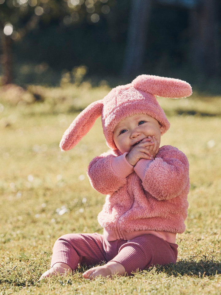 Huxbaby AW22 Drop 1 Bunny Fur Beanie - Dusty Rose