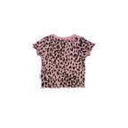 Huxbaby AW22 Drop 1 Leopard Rib Tee - Dusty Rose