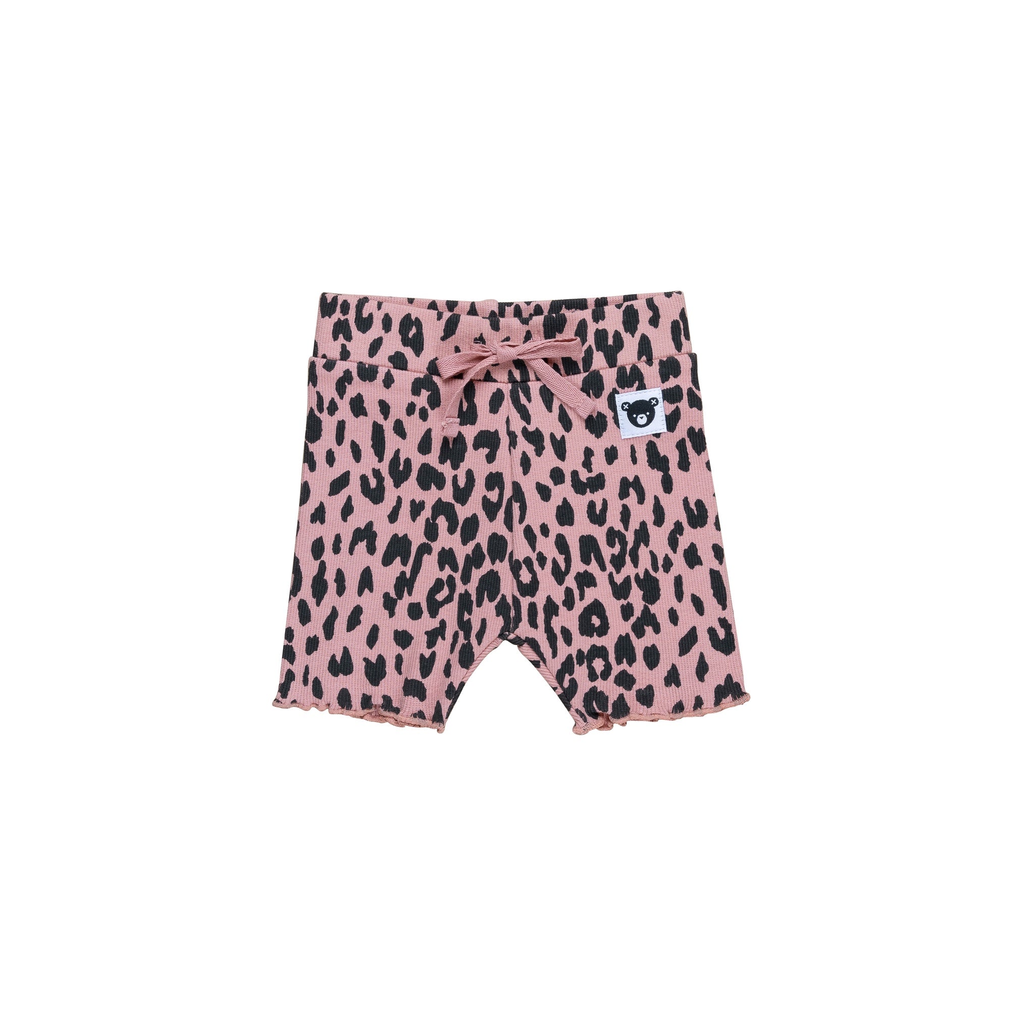 Huxbaby AW22 Drop 1 Leopard Rib Short - Dusty Rose