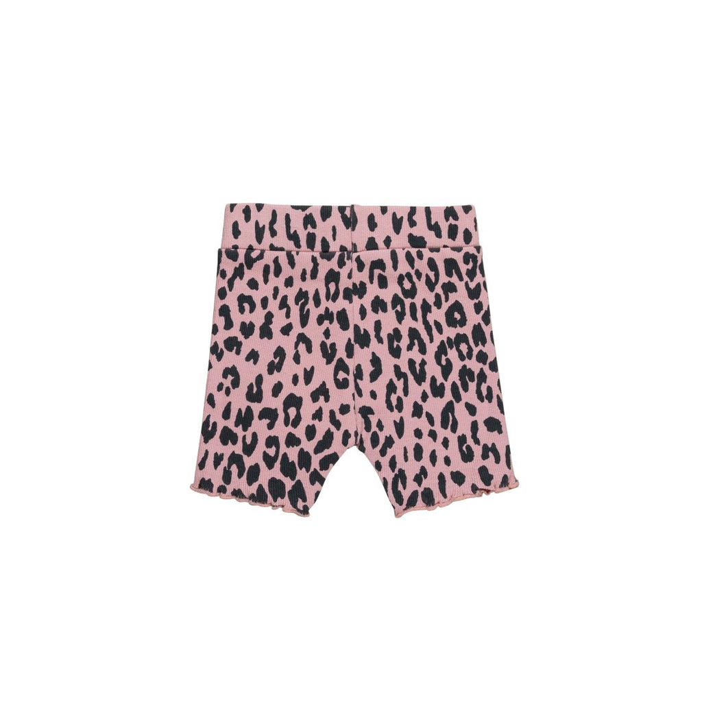 Huxbaby AW22 Drop 1 Leopard Rib Short - Dusty Rose