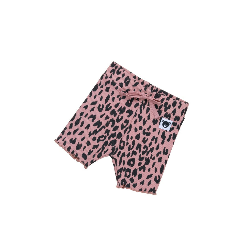 Huxbaby AW22 Drop 1 Leopard Rib Short - Dusty Rose