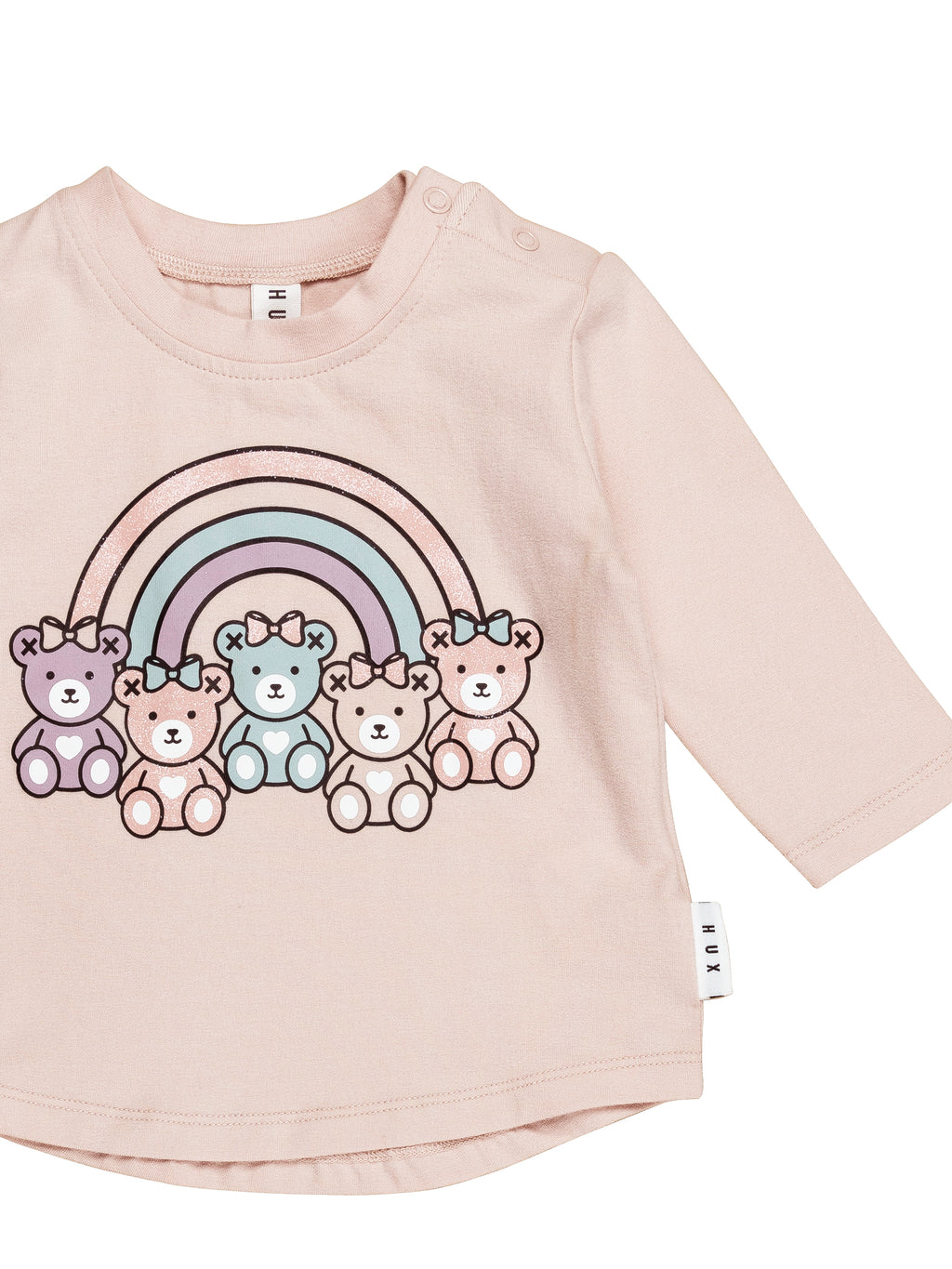 Huxbaby Top Rainbow Bears - Rose