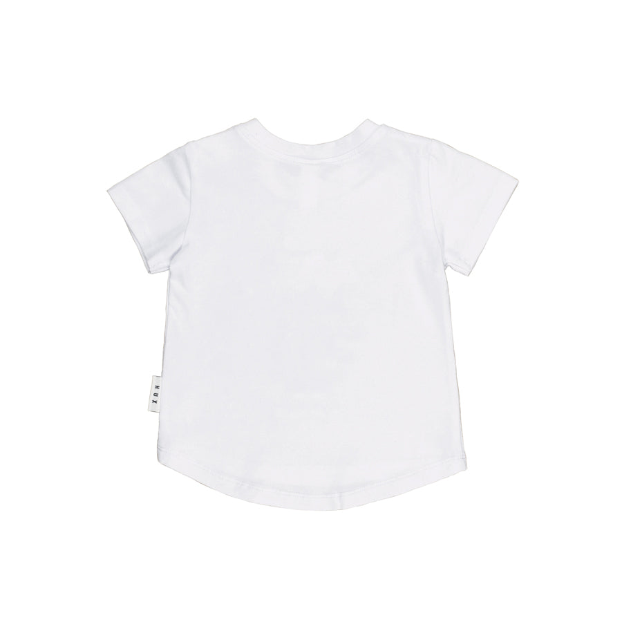 Huxbaby T-Shirt B-Ball Bear - White
