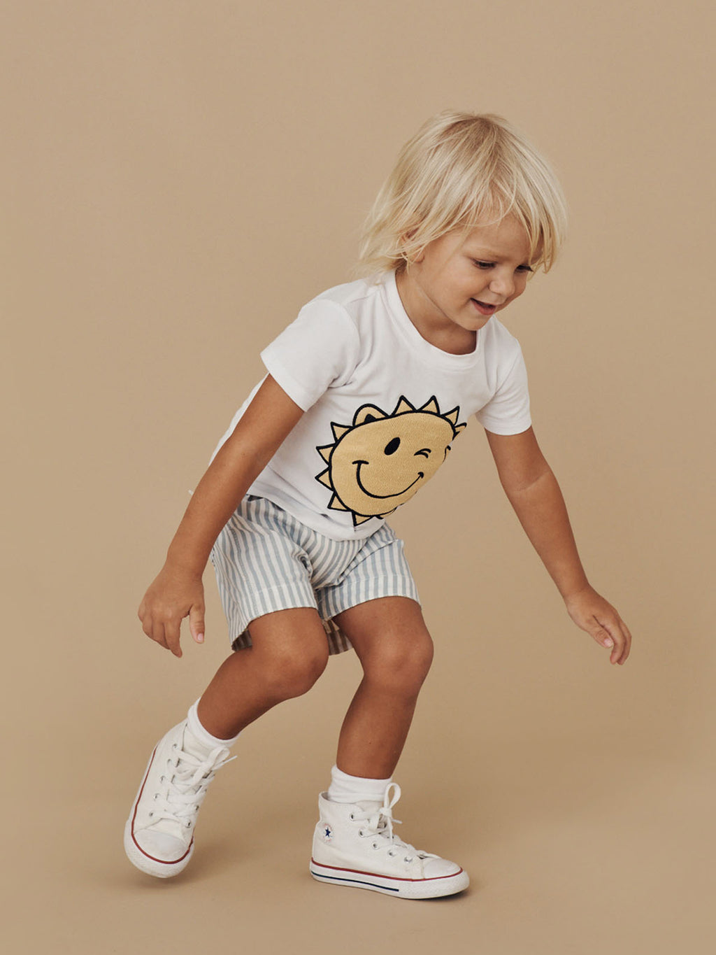 Huxbaby T-Shirt Sunny Bear - White