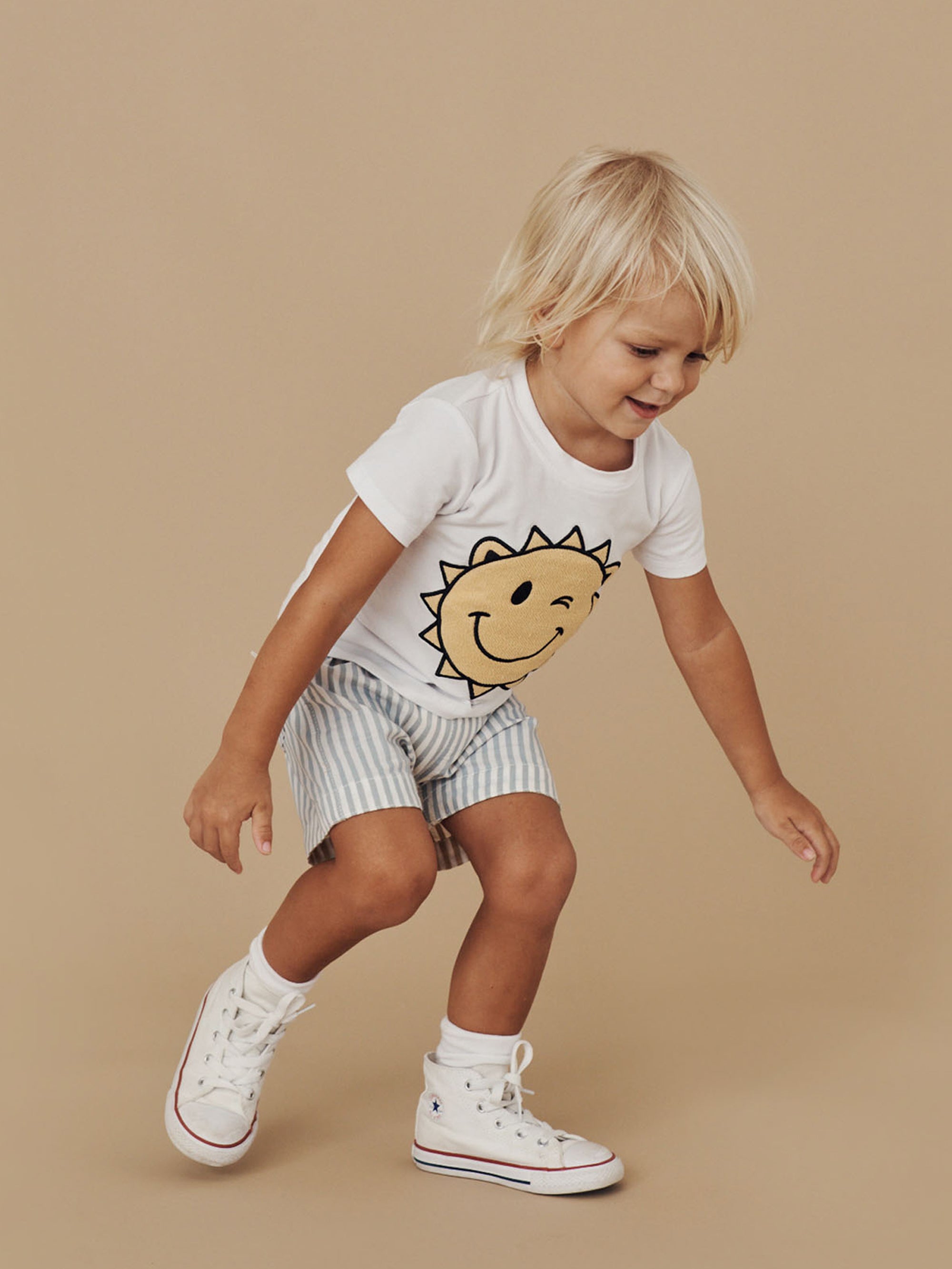 Huxbaby T-Shirt Sunny Bear - White