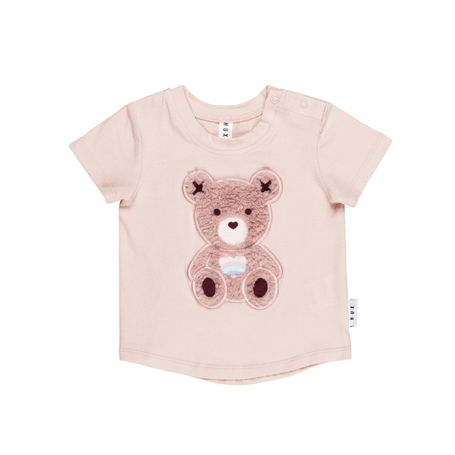 Huxbaby T-Shirt Rainbow Bear - Rose