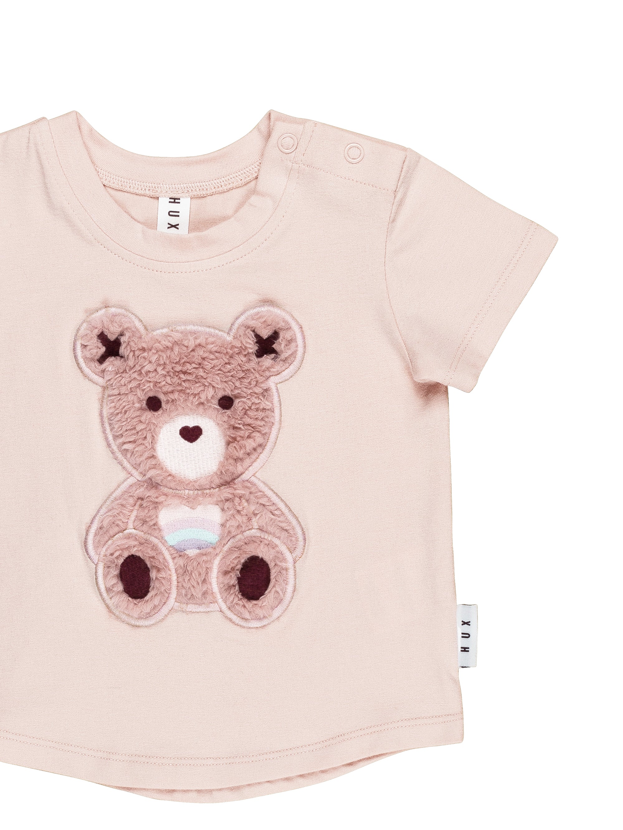 Huxbaby T-Shirt Rainbow Bear - Rose