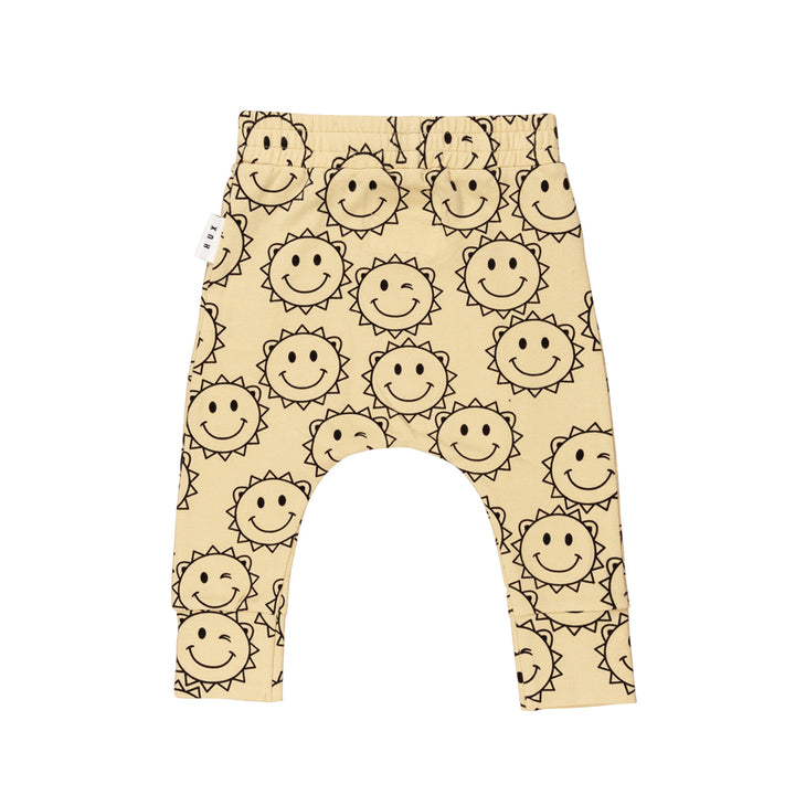 Huxbaby Drop Crotch Pant - Sunny Bear Print