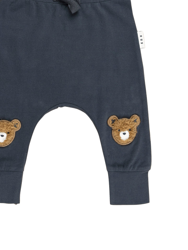 Huxbaby Drop Crotch Pant Huxbear Knee - Ink