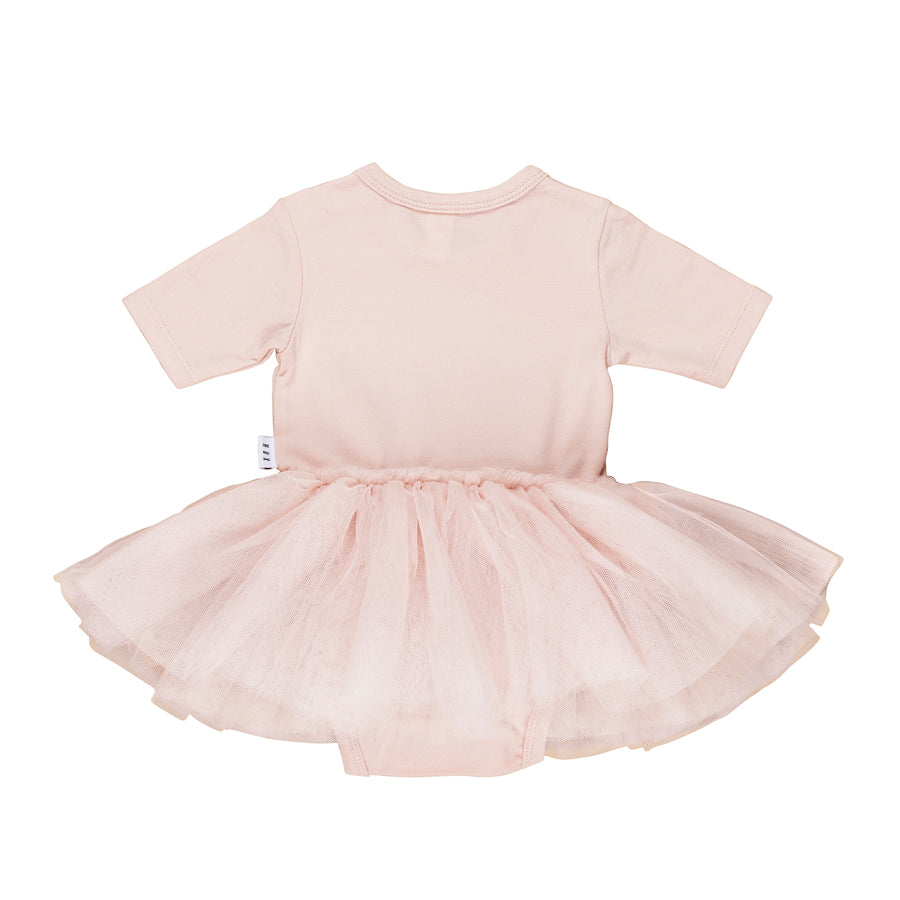 Huxbaby Rainbow Bears Baby Ballet Dress - Rose