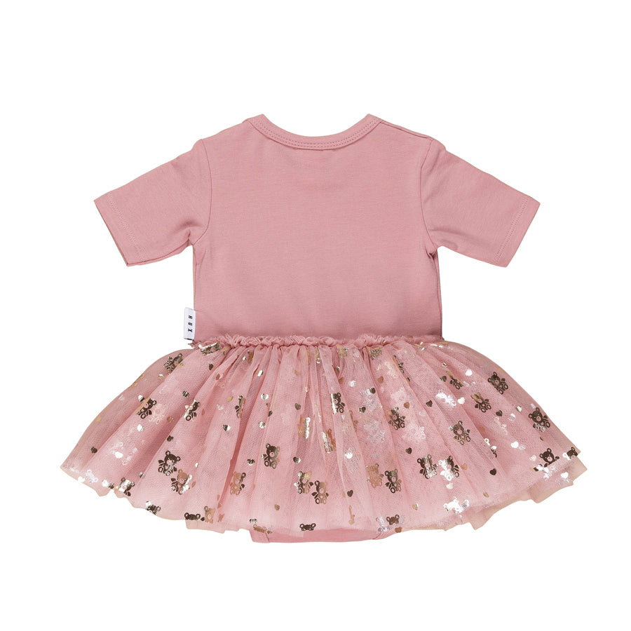 Huxbaby Rainbow Seacorn Baby Ballet Dress - Dusty Rose