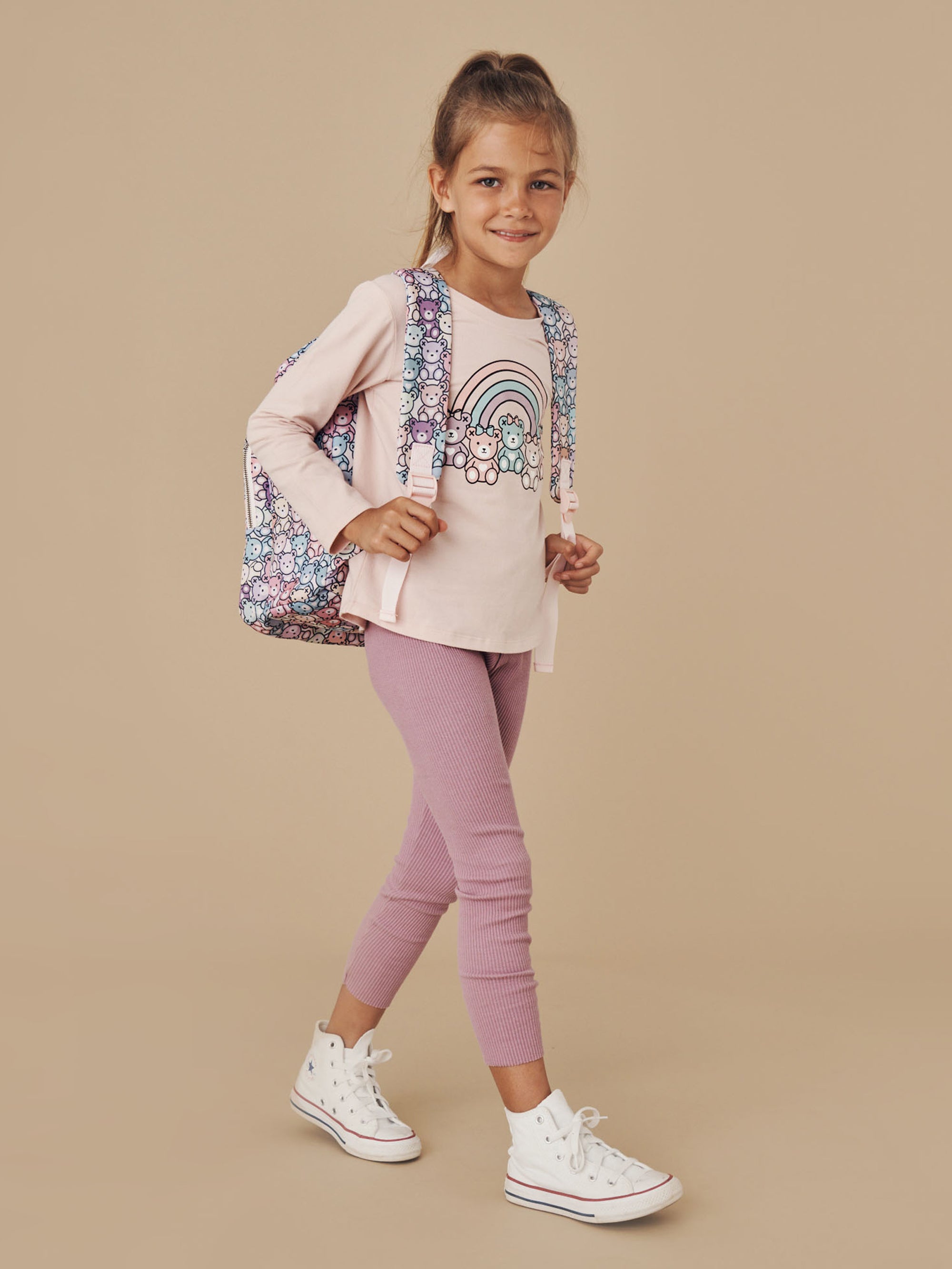 Huxbaby Rib Legging - Grape