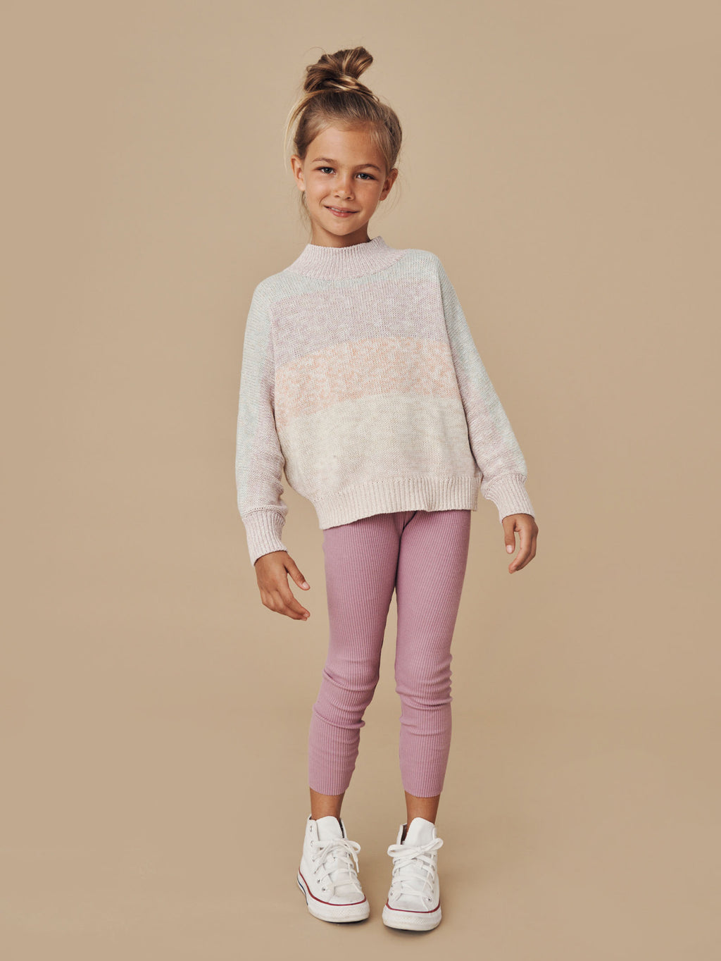 Huxbaby Rib Legging - Grape