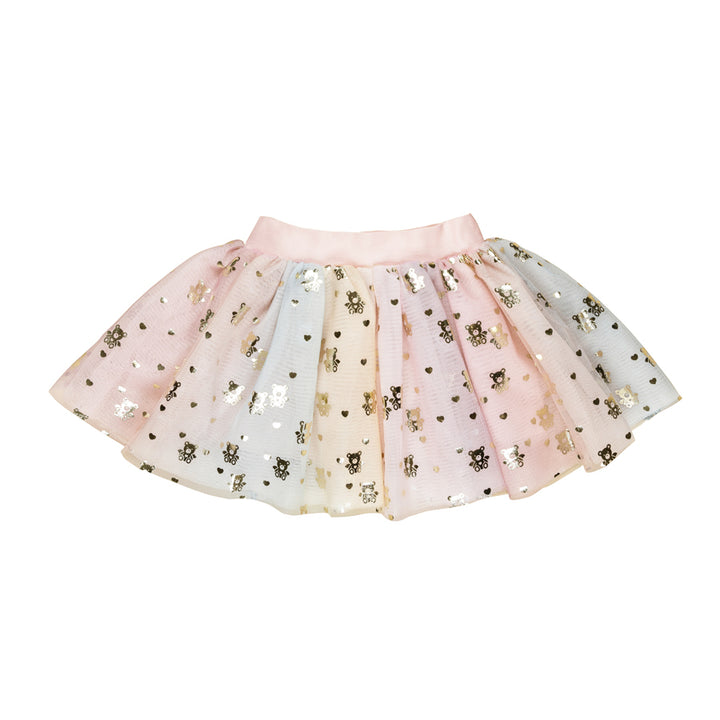 Huxbaby Tulle Skirt - Rainbow Angel Bear Print