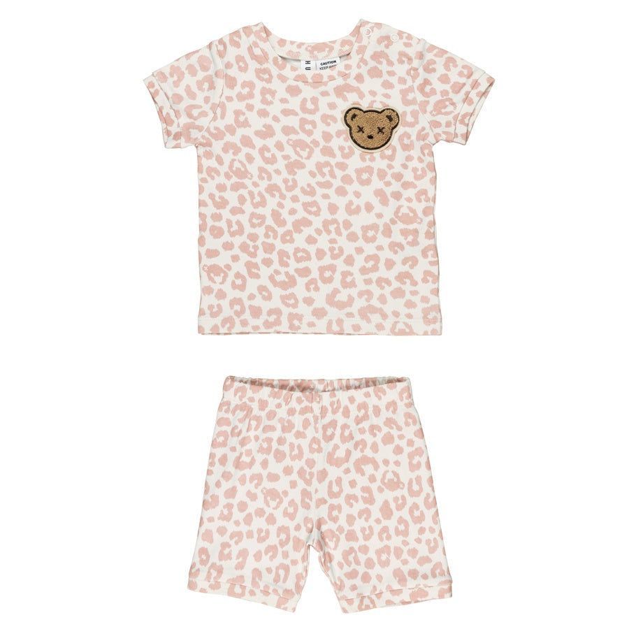 Huxbaby Pyjama Set Hidden Hux Print - Pink