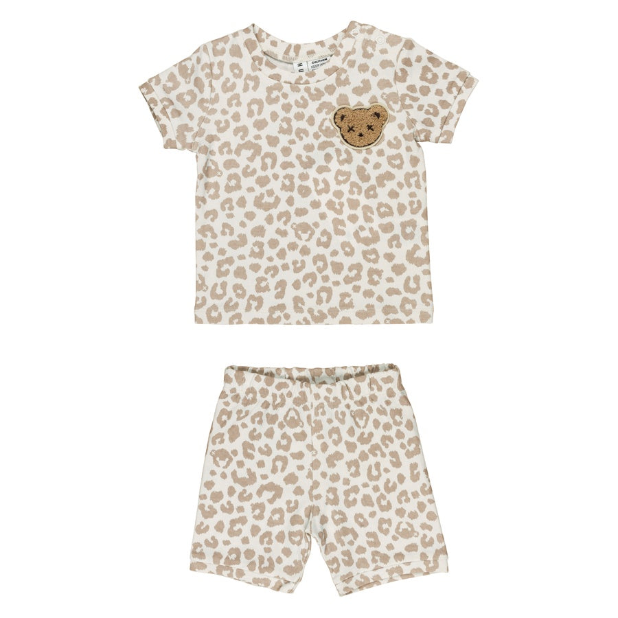 Huxbaby Pyjama Set Hidden Hux Print - Sand
