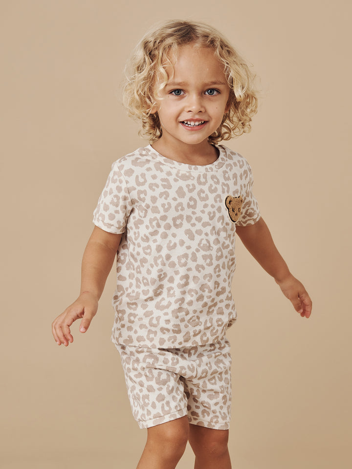 Huxbaby Pyjama Set Hidden Hux Print - Sand