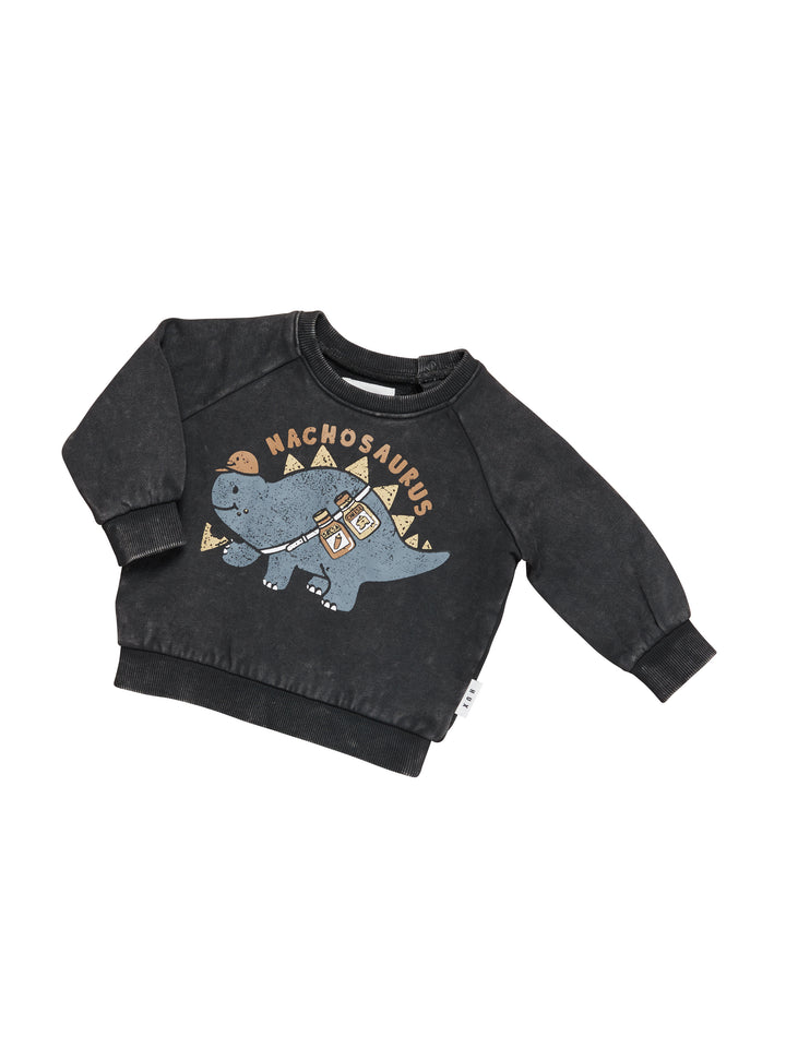 Huxbaby Nachosaurus Sweatshirt - Vintage Black