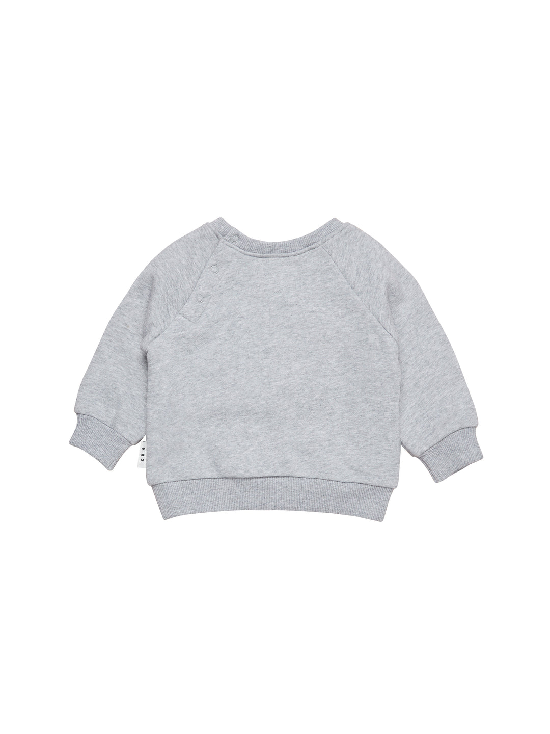 Huxbaby Rainbow Smile Bear Sweatshirt - Grey Marle