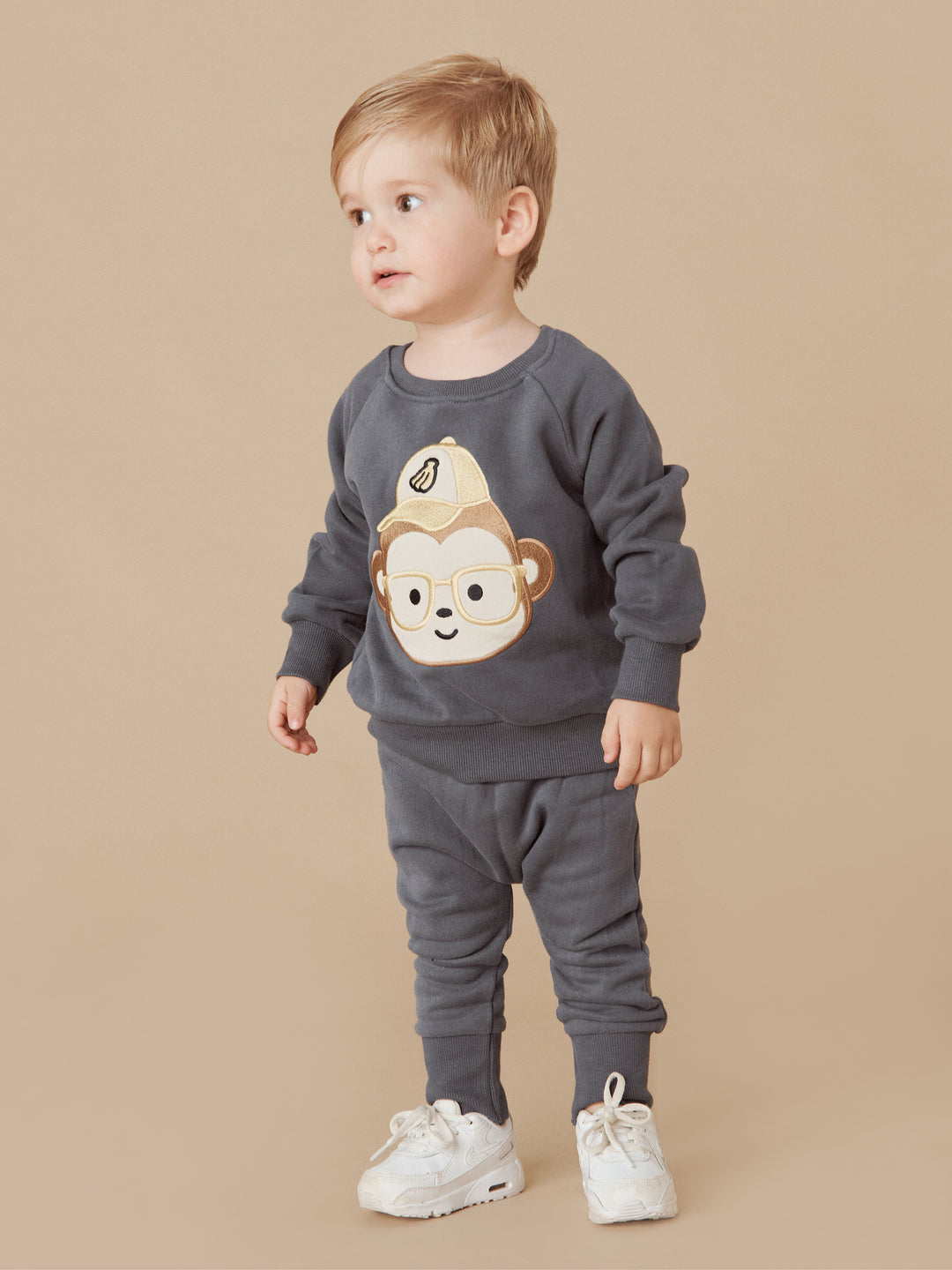 Huxbaby Monkey Sweatshirt - Ink