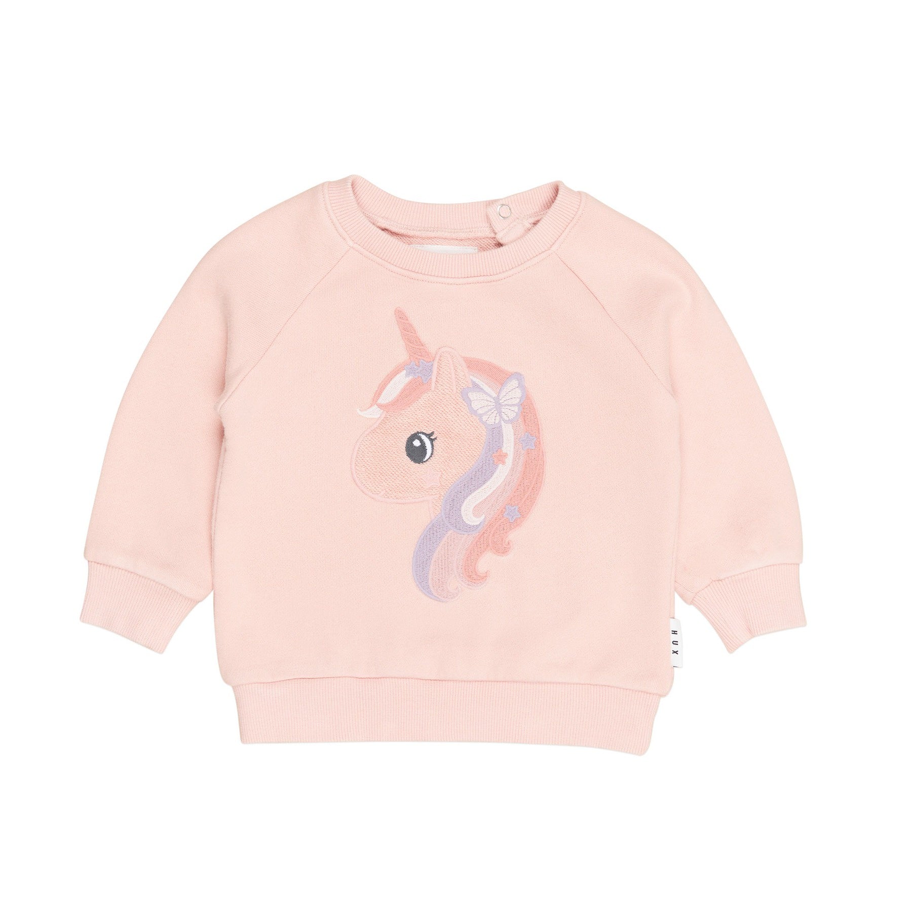 Huxbaby Mystic Unicorn Sweatshirt - Washed Rosebud
