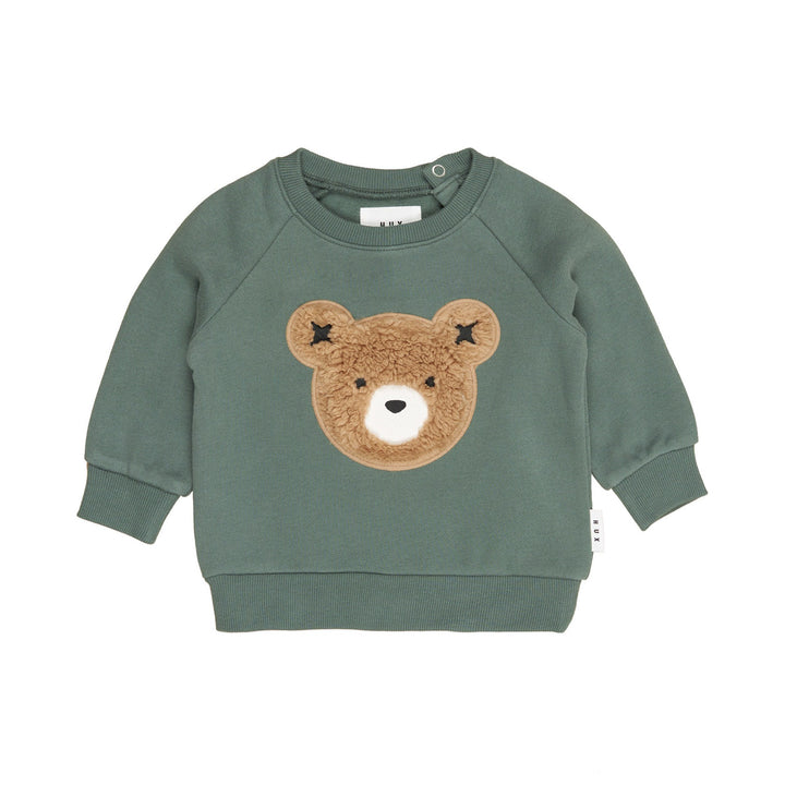Huxbaby Furry Huxbear Sweatshirt - Light Spruce