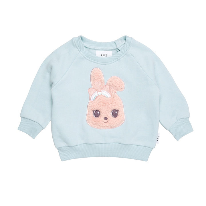 Huxbaby Fur Bunny Sweatshirt - Sky
