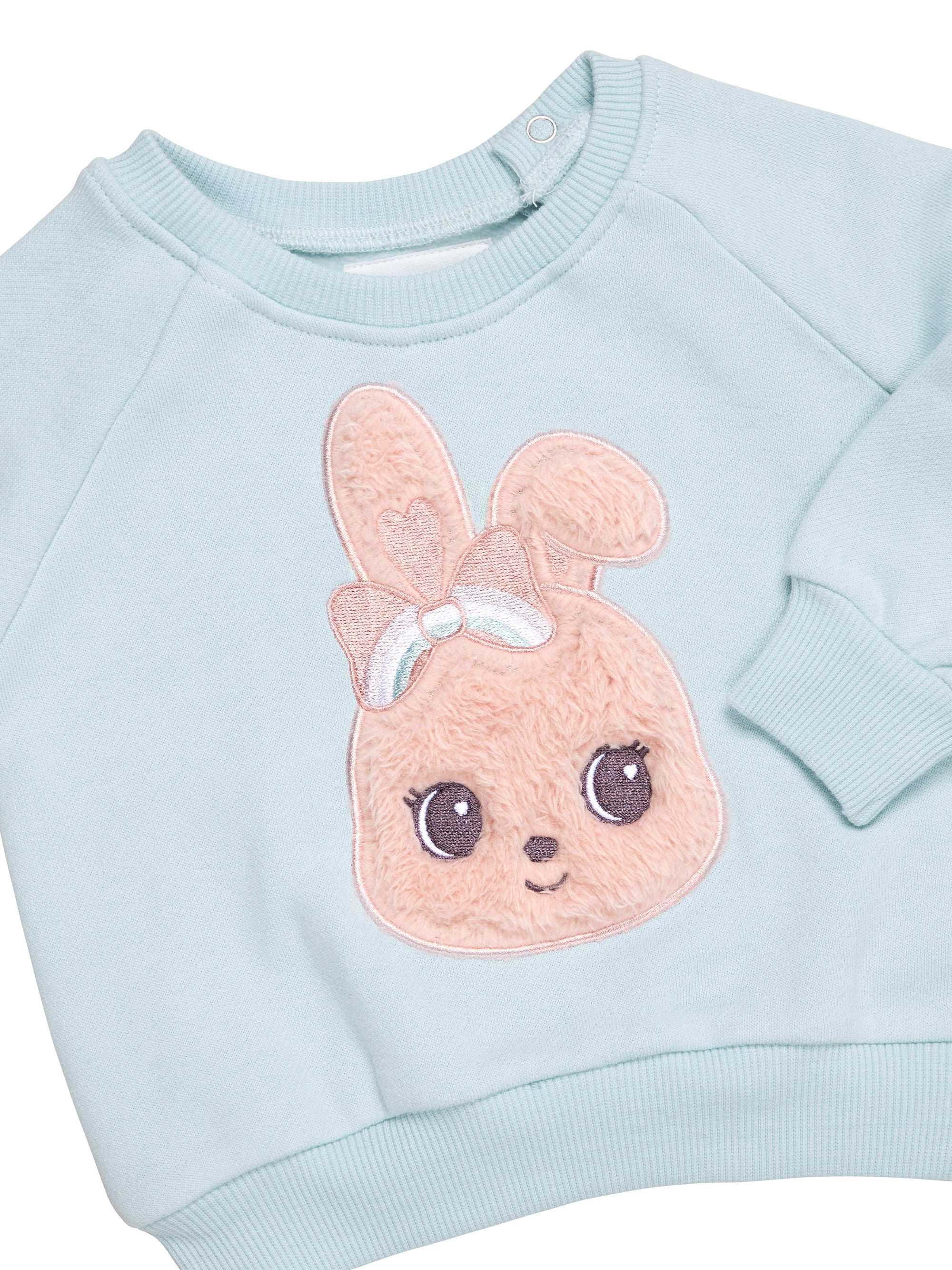 Huxbaby Fur Bunny Sweatshirt - Sky