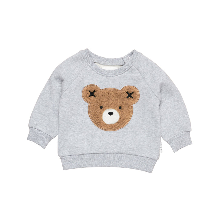 Huxbaby Fur Hux Sweatshirt - Light Grey Marle