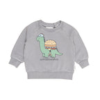Burgersaurus Sweatshirt - Washed Grey