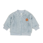 Dino Star Fur Jacket - Dusty Blue